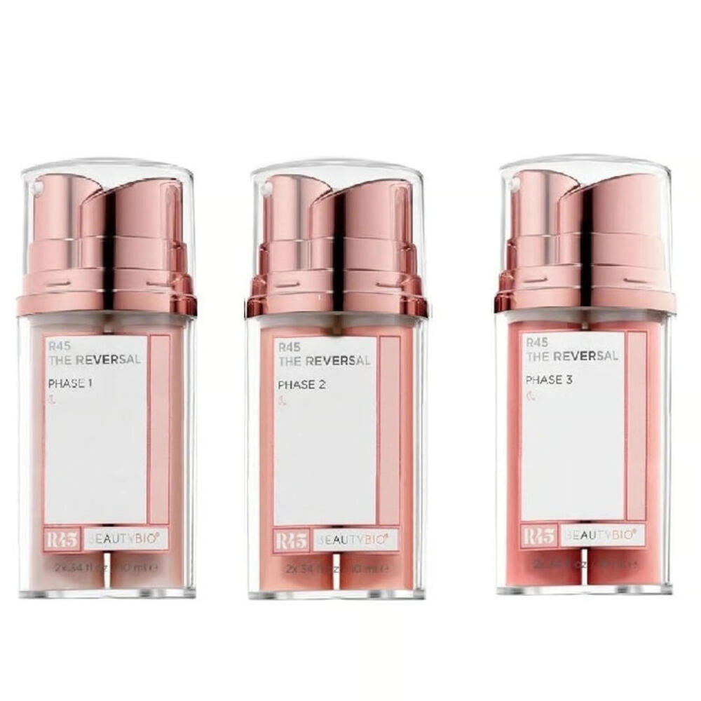 NEW Beauty Bio R45 The Reversal 3-Phase Skin Transformation Treatment